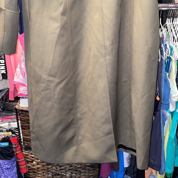 Unique One arm Long Heavy Trench Coat size Large NWOT - Picture 7 of 8